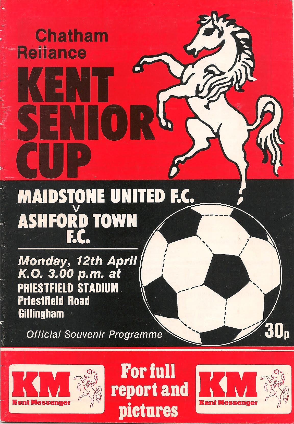 1982 KSC Final Programme