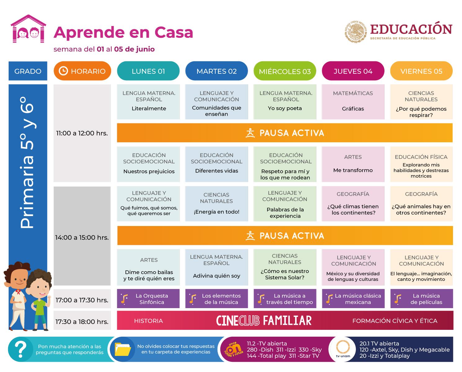 #AprendeEnCasa - 5 de junio - 5° y 6° Primaria