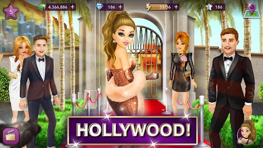 Hollywood Story Mod Apk Fashion Star 10 1 Free Shopping