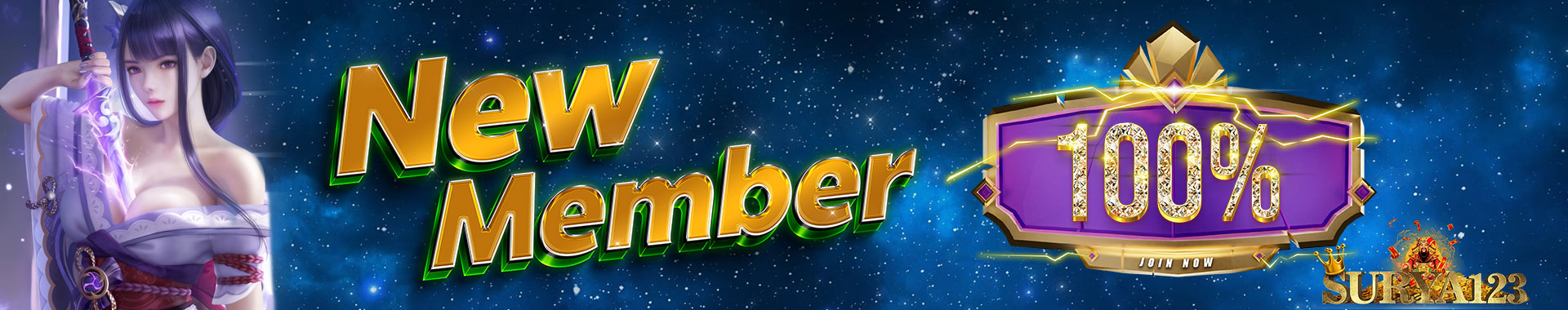 NEW MEMBER WELCOME CHIP 100%