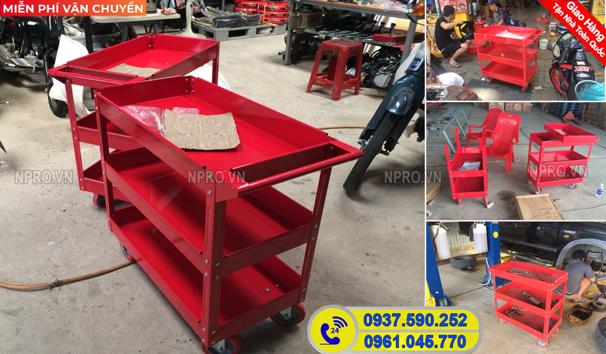 xe đẩy dụng cụ 3 ngăn giá rẻ chất lượng xe đẩy dụng cụ 3 ngăn giá rẻ chất lượng