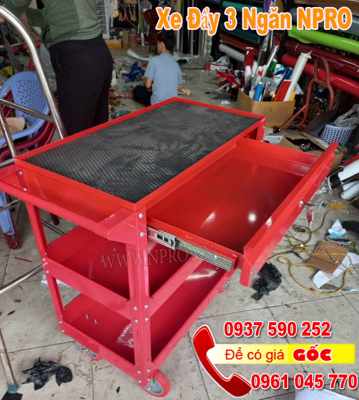 Những mẫu xe đẩy dụng cụ 3 ngăn tải trọng 150kg - Thiết bị gara 3ugd8oK