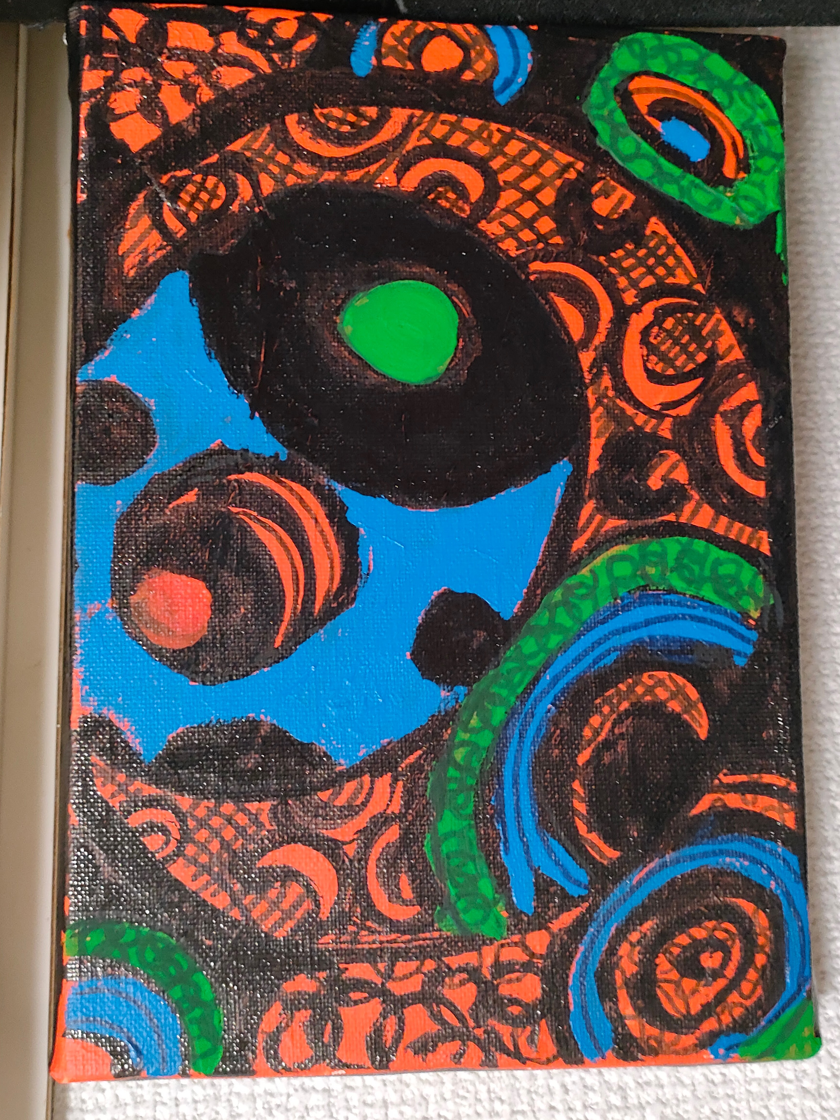 4 [SOU] Masks 2022 - Ito, Yoko's art works [���� ��] 4�� - �ɓ��m�q�̔��p  (thumbhole) [�Ƃڂ����炵��] (with a blurry face)