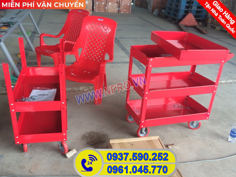 Xe đẩy dụng cụ đồ nghề 3 tầng giá rẻ chất lượng tốt 3xF7rUe