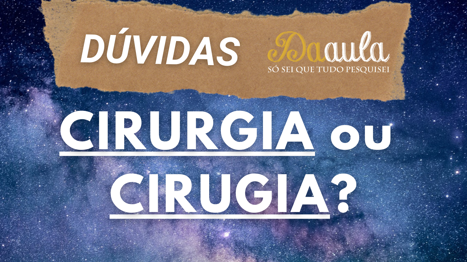 Cirurgia ou Cirugia? Qual a Forma Correta