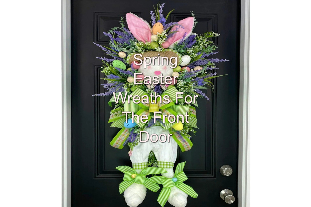 spring Easter wreaths for the front door