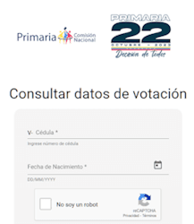 Buscador Primarias 2023
