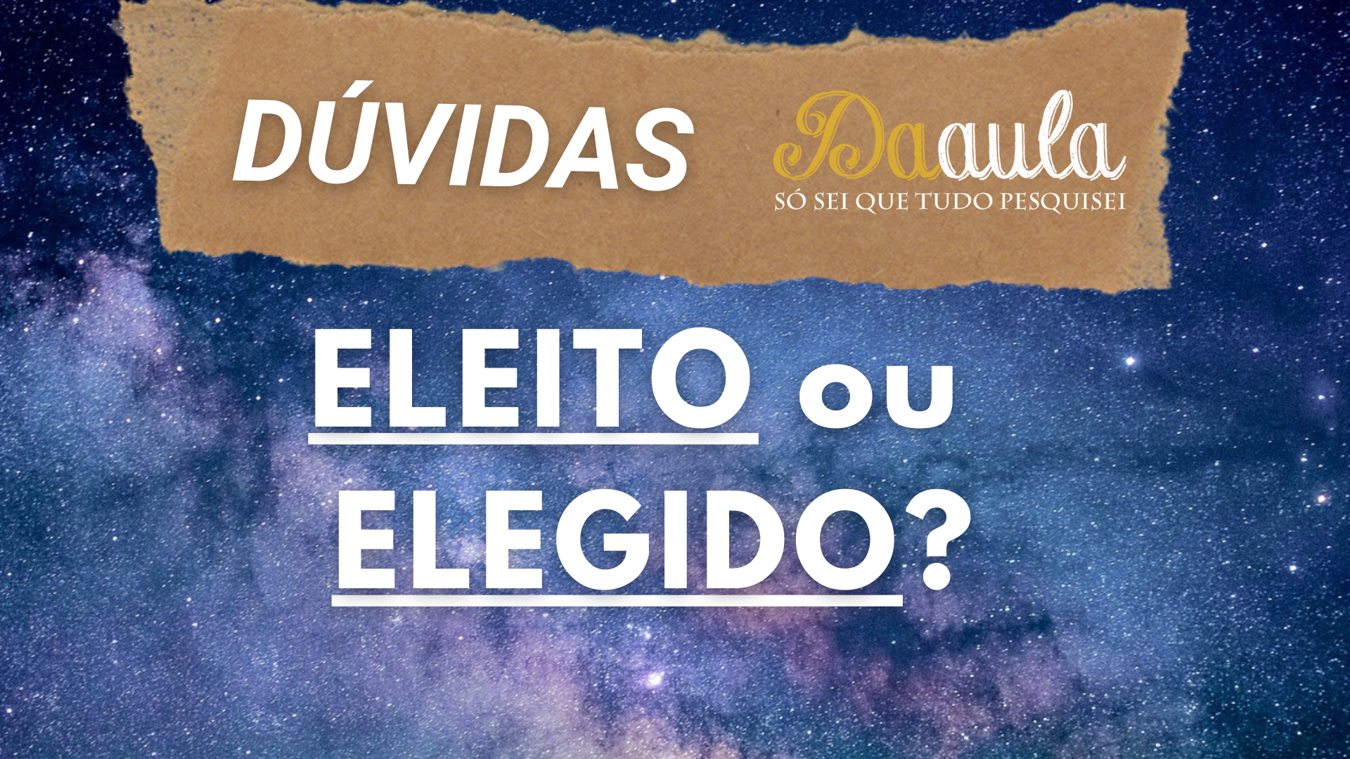 Eleito ou Elegido: Qual a Forma Correta?