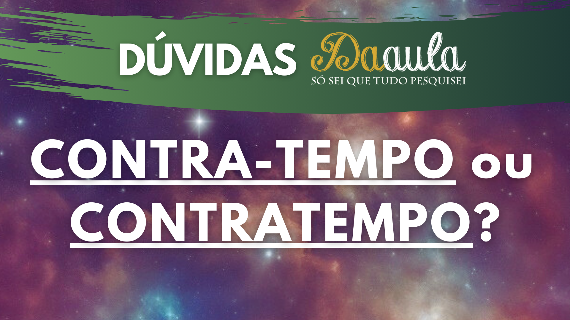 Qual a Forma Correta: Contra-tempo ou Contratempo?