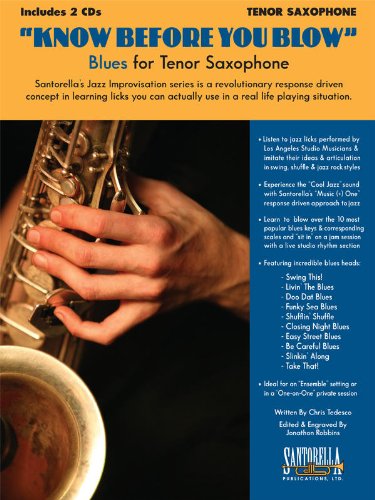 TENOR SAX BLUES - SAX BLUES - ALL THE NOTES ON GUITAR